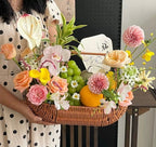 Designový květinový košík s dopravou po Praze a celé České republice - ke koupi na Maison Pétales